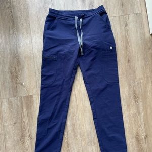 Navy blue figs scrub pants